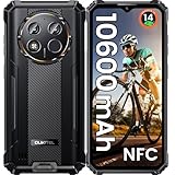 OUKITEL WP28E (2025) Outdoor Handy Android 14-10600mAh Outdoor Smartphone Ohne Vertrag, 16GB+64GB/1TB, 6,52' Smartphone mit 13MP Kamera, IP68 Baustellenhandy, Dual SIM/NFC/GPS/OTG/Face ID/BT5-Schwarz