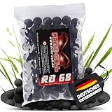 100 x Rubberballs Cal.68 Black Gummigeschosse Fritz-Cell kompatibel mit T4E HDS68