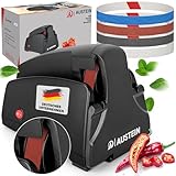 AUSTEIN® Band Messerschärfer elektrisch TG2002 - Der Profi Messerschleifer für konvexen Meister-Schliff mit 4 Schleifabstufungen (Bandschleifer)