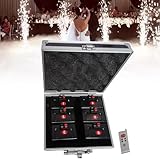LTdlhFk Cold Fountain Base Fireworks Firing System, Mini Sparkler Hochzeit Maschine, Wireless Remote Control, Perfekt Für Feiern Und Veranstaltungen, 6PCS