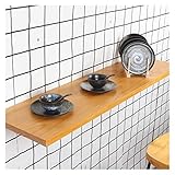 FHSLKXIM Wandklapptisch Klappbarer Werktisch Mehrzweck-Klapptisch Für Die Wand Für Das Home-Office, Waschküche, Esszimmer, Natur, 40 X 100 cm