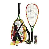 Speedminton S600 Set - Original Speed Badminton/Crossminton Starter Set inkl. 2 Schläger, 3 Speeder, Speedlights, Tasche