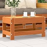 Myheimly Gartenhocker Wachsbraun 62x30x32 cm Massivholz Kiefer