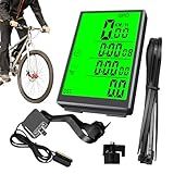 Fahrradcomputer | Präziser Fahrrad Tacho,Kabelloses -Radcomputer mit Hintergrundbeleuchtung für Training, Berg, Pendeln und Reisen