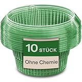 Praknu Schneckenkragen Schneckenschutz 10 Stück - Wiederverwendbarer - Wetterfest und Langlebig - Schutz für Salat, Gemüse und Blumen - Stapelbar