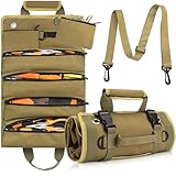 Werkzeug Rolltasche 32 * 15cm Mehrzweck Werkzeugrolle Canvas Schraubenschlüssel Werkzeugtasche Tool Roll für Klempner Handwerker Tischler