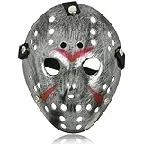 Ultra Silber Erwachsene Maske Halloween Killermaske Eishockey Maske Festival Hacker Masken Kostümkostüm vS Cosplay Horror Herren Damen Halloween Scary Gesichtsmaske Erwachsenenmasken Kindermasken