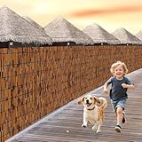 Natürliche Bambus-Zaunrollen für den Garten – dekorativer Bambus-Sichtschutz, Höhenoptionen: 31–183 cm, Länge 149–488 cm, perfekt für Außenrabatten und Landschaftsbau