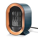 Tiptop Home Mini Keramik Heizlüfter Elektroheizung für Räume und Badezimmer, 2 Heizstufen 800W-1200W, Energieeinsparung, Überhitzungsschutz, Elektrischer Mini-Heizkörper für Schlafzimmer