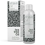 Rasieröl für den ganzen Körper - Shaving Oil Rasieröl gegen Irritation, Rötung und Rasierpickel - Das Ergebnis: Glatt, sanft, mit erfreulich weniger Irritationen und Rötungen, 80 ml