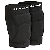 Bodyprox, Volleyball-Knieschoner für Jugendliche, Unisex, 1 Paar, Schwarz, 8-13 Years