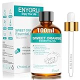 ENYORLI Orangenöl Ätherische Öle 100ml Süße Orange Ätherisches Öl Reines Natürliches für Raumduft, Hautpflege, Aroma Diffuser, Massageöl, Duftöle Kerzenherstellung & Seife