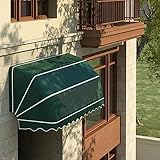 Einziehbare Markise, gewölbte Tür, Fenster, Überdachung, UV-Schutz, Regen, Schnee, Outdoor, Faltbarer Sonnenschutz für Café, Restaurant, Geschäft, 200 x 60 x 60 cm