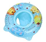 MARRYME Baby Schwimmring Aufblasbarer Schwimmreifen mit Armlehnen Kleinkind Schwimmsitz Schwimmtrainer (Blau, OneSize)
