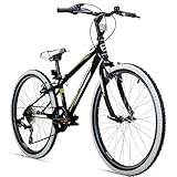 Bergsteiger Kansas 20, 24 Zoll Kinderfahrrad, geeignet für 6, 7, 8, 9, 10, 11 Jahre, 6 Gang-Schaltung, Mountainbike mit Weißwandbereifung, Jungen-Fahrrad, Mädchen-Fahrrad