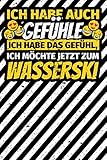 Notizbuch liniert: Wasserski Geschenke Wasserski