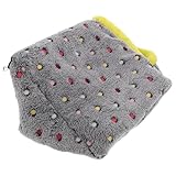 LOLIPPYY Warme Hängematte für Papageien und Kleintiere Baumwollnest Als Winter Vogelbett und Kuschelhöhle für Wellensittiche Nymphensittiche Meerschweinchen und Igel