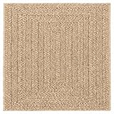 vidaXL Teppich, Teppich für Wohnzimmer Garten Balkon Terrasse, Bodenmatte Läufer Rechteckig, Balkonteppich Terrassenteppich, 120x120cm Jute-Optik Indoor Outdoor