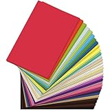 Taiyeestar 60 Blatt Tonpapier A4 Bunt in 30 Farben, 150 g/m² Tonzeichenpapier A4, Buntes Papier A4, Bastelpapier Bunt, Tonkarton A4 Bunt, Farbiges Papier für Origami und Bastelprojekte
