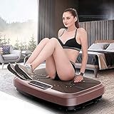 Vibrationsgerät Vibrationsplatte für Fitness Fettabbau Netzteilkarte Körperstraffung Gewichtsverlust Vibrationsplatte Ganzkörper Schütteln Schaukelplattform Vibrationstrainer Dünne Arme Dünn
