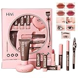 Make-up-Set All-in-One-Mädchen-Make-up-Geschenkset für Frauen, komplettes Starter-Kosmetik-Set, inklusive Augenpinsel-Set, Lidschatten-Palette, Augenbrauenstift, Mascara, Eyeliner-Stift