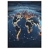 Weltkarte Puzzle Für Erwachsene,300-teiliges Puzzle,Puzzle Für Erwachsene Und Kinder,Holzpuzzle,Lernspielzeug, （42×30cm）