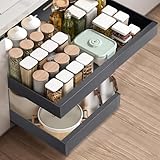 Teleskopschublade, Ausziehbare Schublade KüChe,KüChenschrank Organizer für KüChenschräNke, Schubladen Organizer,Kein Bohren und Nageln Erforderlich KüChenschublade