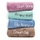 4 Stück Fitness Handtuch, Sporthandtuch Fitnessstudio, Schnelltrocknend Gym Handtuch, 4 Farben Sport Handtuch Gym, Mikrofaser Handtuch für Schwimmen Yoga Fitnessstudio, 35 x 75cm