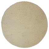 NYVI Badematte NYVISpa Lasalle Ø 60 cm Beige Rund - Badezimmerteppich - rutschfest, Saugfähig, Schnell Trocknend, Fußbodenheizung geeignet, Oeko-TEX, Waschbar, Weich