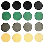 everest 1953 16er Set x-Repair Patch Selbstklebender Reparatur Aufkleber Kreise schwarz, grün, Oliv, beige Nylon Flicken für Zelte, Rucksack, Markisen, Schlauchboot, Luftmatratze, Daunenjacke