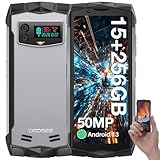 DOOGEE S Mini-Handy, Android 13, Helio G99, 15 GB + 256 GB, erweiterbar, 2 TB, 11,4 cm (4,5 Zoll), QHD+ Dual-Kamera, 50 MP, kleines Handy, 3000 mAh, NFC/4G Dual SIM/Face ID (Silber)
