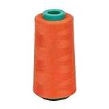2744 m Polyester-Nähgarn, orangefarbenes Garn für Stickerei/alle Nähzwecke, Hand und Maschine