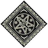 MALSSE Tischdecke mit Mondphasenmuster, Astrologie-Tischdecke, Tarot-Wahrsagungen, Tischdecke, Altar, Stoff, Wahrsagungen, Brettspiel-Zubehör