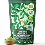 NaturaleBio Grüne Helfer Entgiftungspulver Bio 150g. Moringa, Spirulina, Chlorella, Gerstengras und mehr. Vegan, Glutenfrei und kein GMO. Detox zur Unterstützung der Verdauung und des Immunsystems