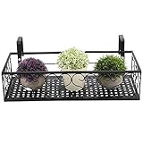 Balkon-Pflanzgefäße, Geländer Zum Aufhängen, Zaun-Pflanzgefäße, Balkon-Dekoration, Balkon-Pflanzenhalter, Geländer, Regal, Zaun, 50 X 20 X 12 Cm, für Garten, Balkon, Zaun,