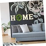 Lurrose Holz Wandornament DIY Home Buchstaben Wanddekoration Langlebig Elegant für Wohnzimmer Flur Holzdeko zum Aufhängen Geschenkidee