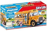 PLAYMOBIL City Life 71094 US Schulbus, Spielzeug-Bus mit Blinklicht, Spielzeug für Kinder ab 4 Jahren