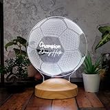 Fußball geschenke für jungen Mädchen Geschenkelampe Fussball 3D Nachtlich Led Lampe Geburtstagsgeschenk 7 8 9 10 jahre Zimmer Schlafzimmer