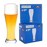 Van Well 12er Set Bavaria Weizenbiergläser 0.5L geeicht klar Weizenglas Weißbier-Glas ideal für Gastronomie und Bar spülmaschinenfest