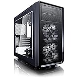 Fractal Design Focus G Mini Black Window, PC Gehäuse (Midi Tower mit seitlichem Fenster) Case Modding für (High End) Gaming PC, schwarz