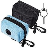 2 Stück Kotbeutelspender für Hunde, Wasserdicht Pet Poop Tasche Halter, Hundekotbeutel-Halter Kotbeutel-Spender, Kotbeutelspender Beutelspender, für Spazierengehen mit Dem Hund, Laufen, Wandern