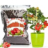 Bio-Gemüseerde-Mischung 1L, Zimmerpflanzen-Blumenerde für alle getopften Gemüsepflanzen wie Tomaten, Salat, Paprika, Gesunde Zimmerpflanzen drinnen züchten
