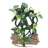 Zweige für Reptilien, Reptilienzweige | Harz Crested Gecko Plants,Anreicherung Spielzeug, Schlangengehäusedekor, Schlangenterrariumdekor für Eidechsen, bärtige Löwen