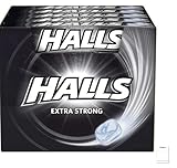 Halls Extra Strong Menthol Bonbons – Intensive Erfrischung, 33,5g x 20 Packungen + Shipsy Block