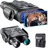 Nachtsichtgerät,Dowesyeen HD Digitale Ferngla Mit Nachtsichtgeräte Großer Bildschirm tft LCD, 7000mAh Ricaricable,5 X Zoom Nachtsicht 1312ft IR-Beleuchtung für Wildtierbeobachtung, Camping