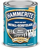 Hammerite Metallschutzlack Matt, Hellgrau, 250ml