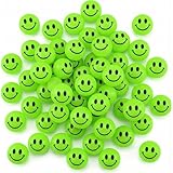 JqruiTbeis 50 Stück Flummies Für Kinder, Leuchtbälle Glühende Spielzeuge Für Kinder Ab 6 Jahren, Grüne Flummis Für Kindergeburtstag, Sicher Und Langlebig