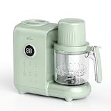 Bear 6-in-1 Dampfgarer mit Mixer Premium Babynahrungszubereiter,Dämpfen, automatisches Rühren, Milcherwärmung, Desinfektion, Selbstreinigungsfunktion