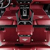 Auto-FußMatten FüR Bentley Mulsanne / Mulsanne Speed 2010–2021, Doppelschicht Leder Autoteppich All-Inclusive-Stil Automatte wasserdichte Bodenmatten