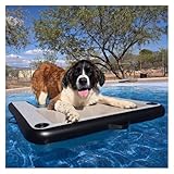 MZZKFC Pet Dock Plattform Für Extra Große Hunde, Hund Boot Rampe Mit Schritt & Eva Anti-Rutsch-Pad, 105kg Schwimmen Haustiere, 1.5m Poolrampe Für Hunde Leicht Zu Tragen & Zu Speichern(Black)